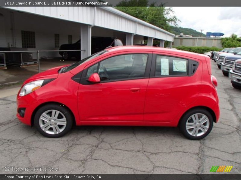 Salsa (Red) / Dark Pewter/Silver 2013 Chevrolet Spark LT