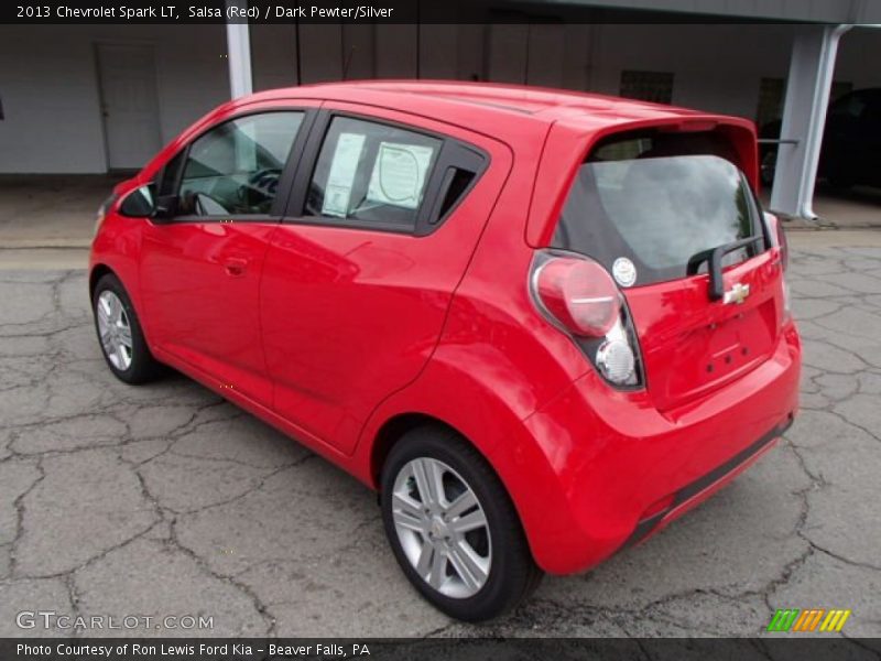 Salsa (Red) / Dark Pewter/Silver 2013 Chevrolet Spark LT