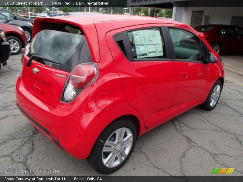 Salsa (Red) / Dark Pewter/Silver 2013 Chevrolet Spark LT