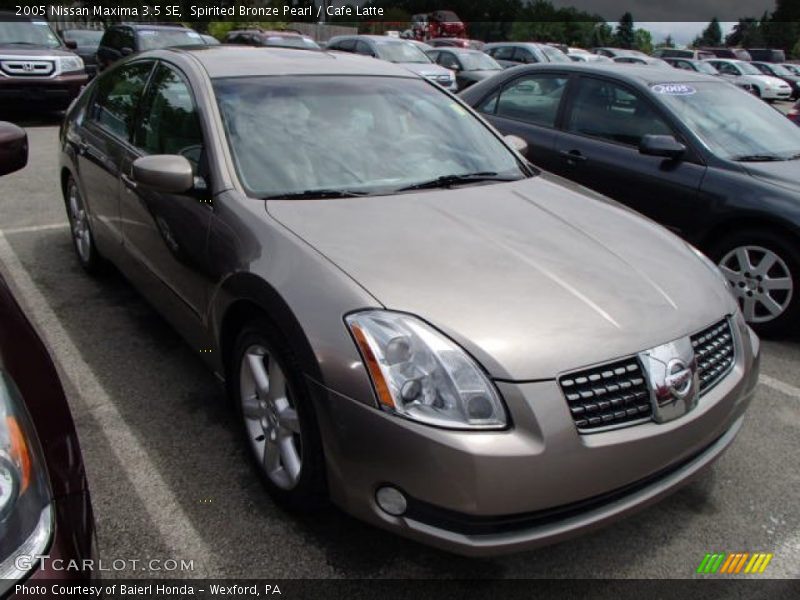Spirited Bronze Pearl / Cafe Latte 2005 Nissan Maxima 3.5 SE