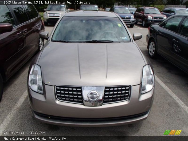Spirited Bronze Pearl / Cafe Latte 2005 Nissan Maxima 3.5 SE