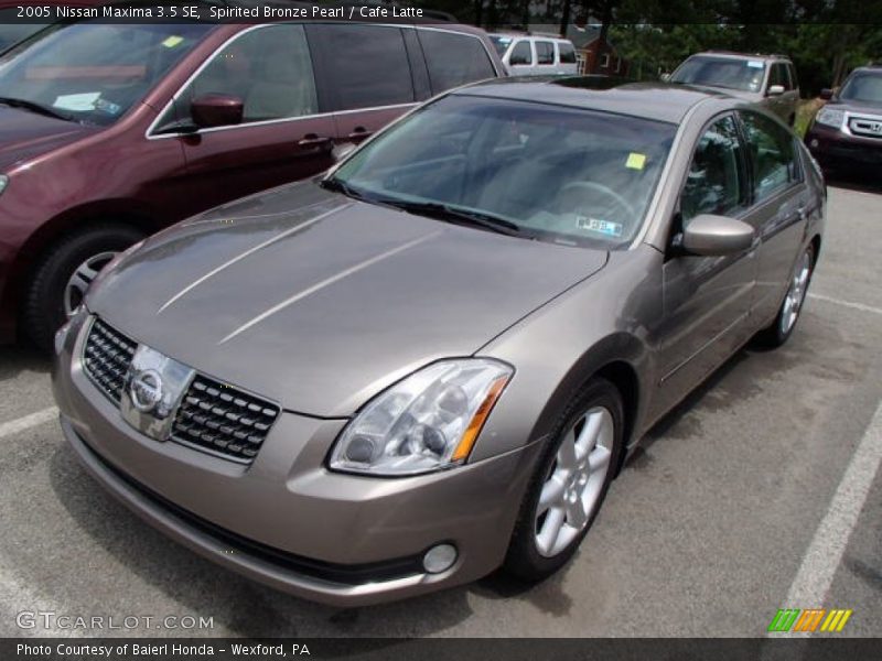 Spirited Bronze Pearl / Cafe Latte 2005 Nissan Maxima 3.5 SE