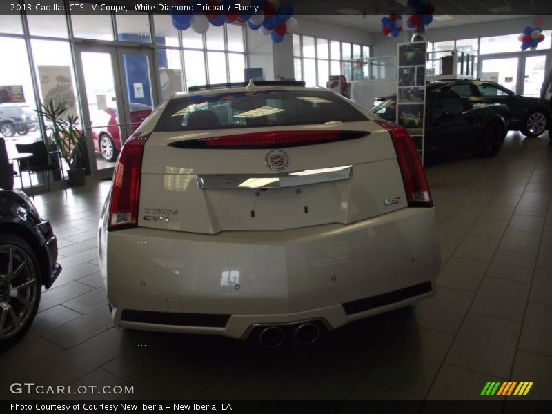 White Diamond Tricoat / Ebony 2013 Cadillac CTS -V Coupe