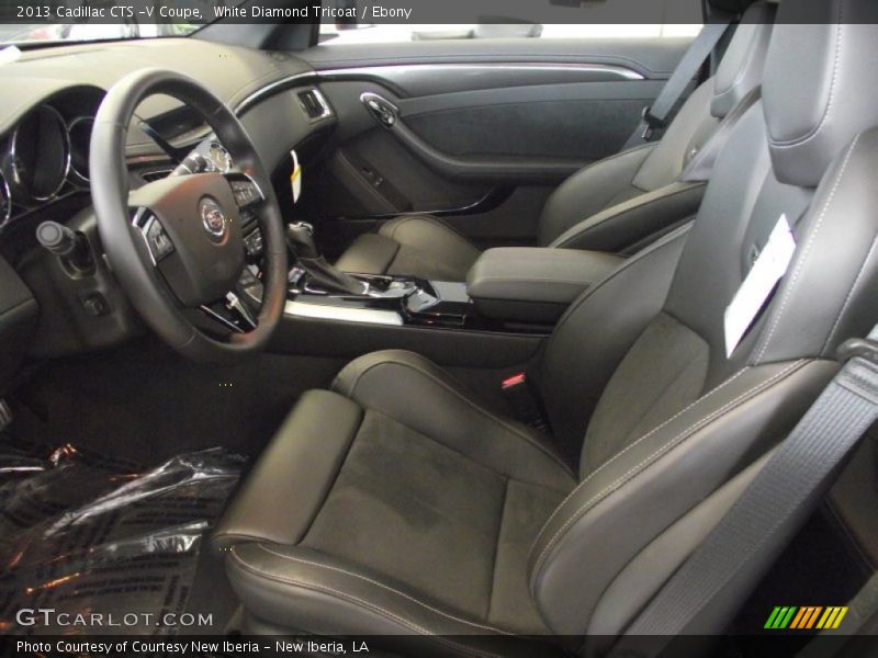 White Diamond Tricoat / Ebony 2013 Cadillac CTS -V Coupe