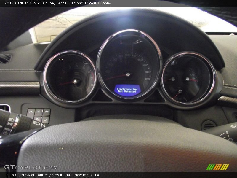 White Diamond Tricoat / Ebony 2013 Cadillac CTS -V Coupe