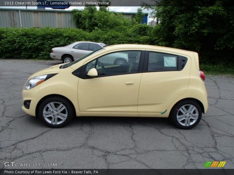 Lemonade (Yellow) / Yellow/Yellow 2013 Chevrolet Spark LT
