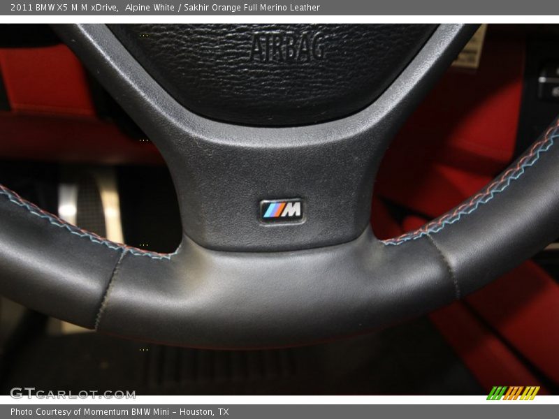 Alpine White / Sakhir Orange Full Merino Leather 2011 BMW X5 M M xDrive