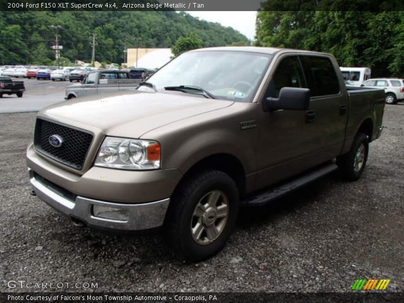 Arizona Beige Metallic / Tan 2004 Ford F150 XLT SuperCrew 4x4