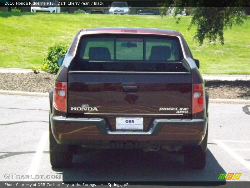 Dark Cherry Pearl / Black 2010 Honda Ridgeline RTS