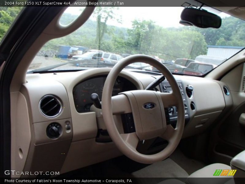 Arizona Beige Metallic / Tan 2004 Ford F150 XLT SuperCrew 4x4