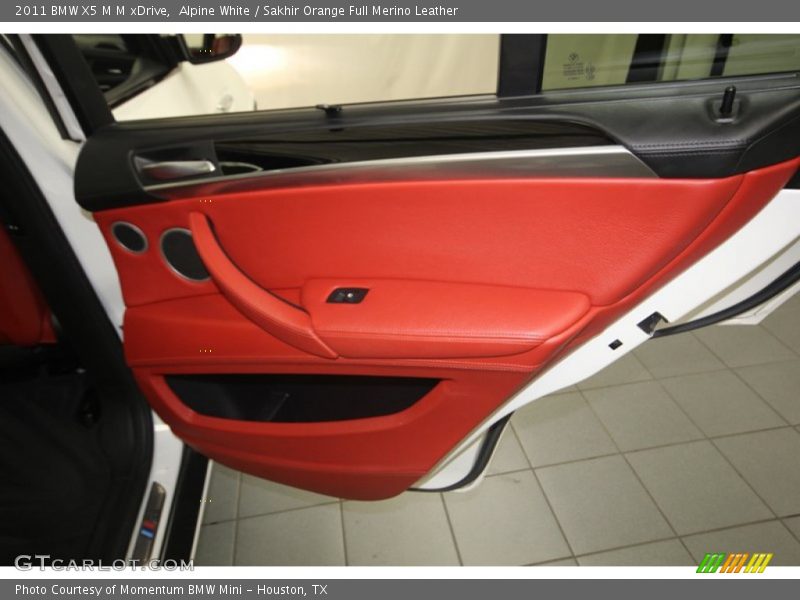 Alpine White / Sakhir Orange Full Merino Leather 2011 BMW X5 M M xDrive