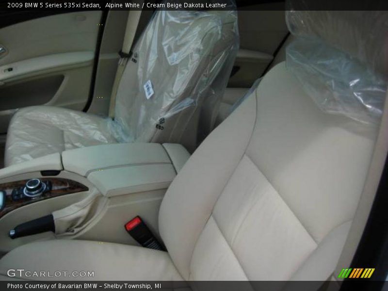 Alpine White / Cream Beige Dakota Leather 2009 BMW 5 Series 535xi Sedan