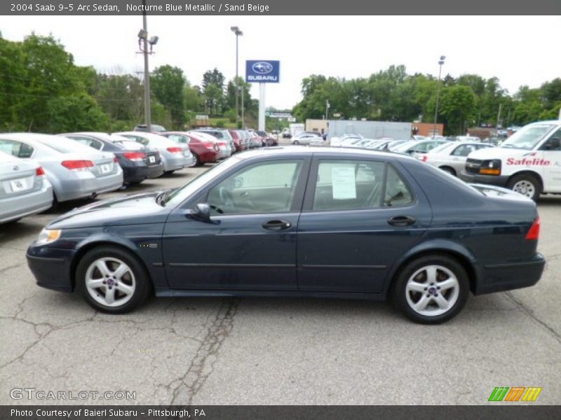 Nocturne Blue Metallic / Sand Beige 2004 Saab 9-5 Arc Sedan