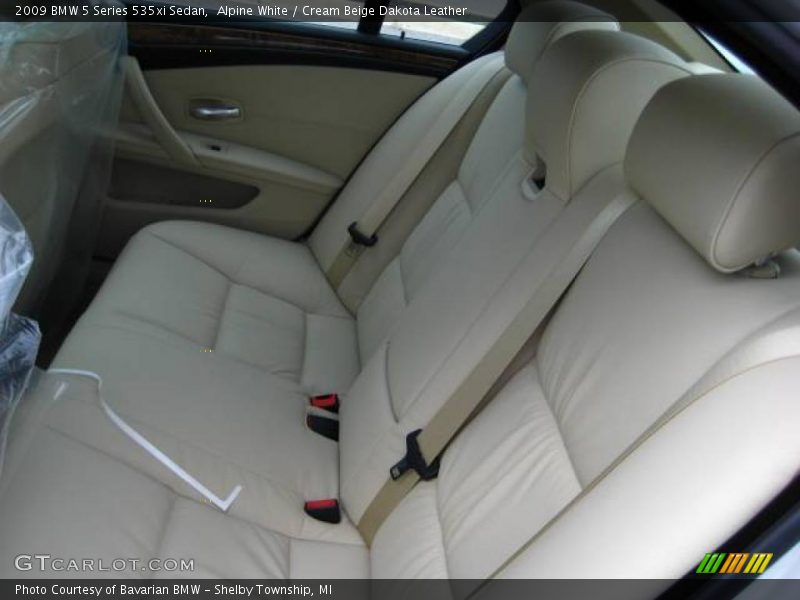 Alpine White / Cream Beige Dakota Leather 2009 BMW 5 Series 535xi Sedan