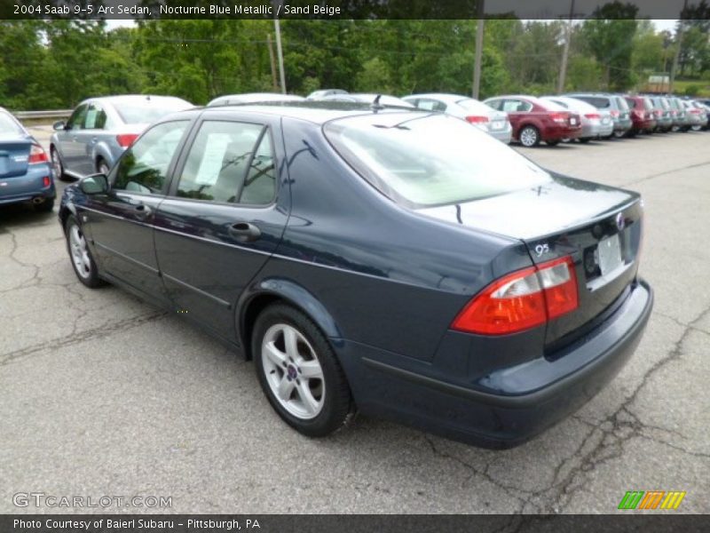 Nocturne Blue Metallic / Sand Beige 2004 Saab 9-5 Arc Sedan