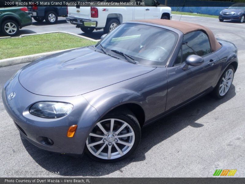 Galaxy Gray Metallic / Tan 2006 Mazda MX-5 Miata Grand Touring Roadster