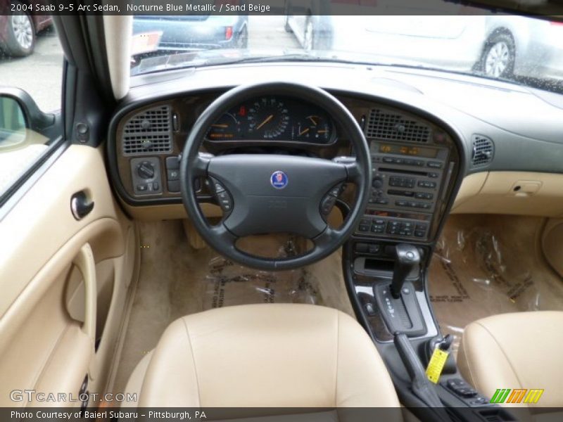 Nocturne Blue Metallic / Sand Beige 2004 Saab 9-5 Arc Sedan