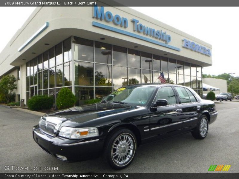 Black / Light Camel 2009 Mercury Grand Marquis LS