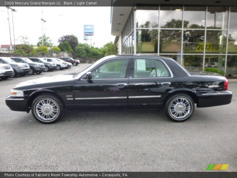 Black / Light Camel 2009 Mercury Grand Marquis LS