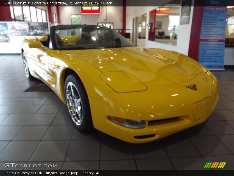 Millennium Yellow / Black 2000 Chevrolet Corvette Convertible