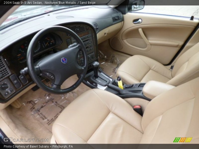 Nocturne Blue Metallic / Sand Beige 2004 Saab 9-5 Arc Sedan