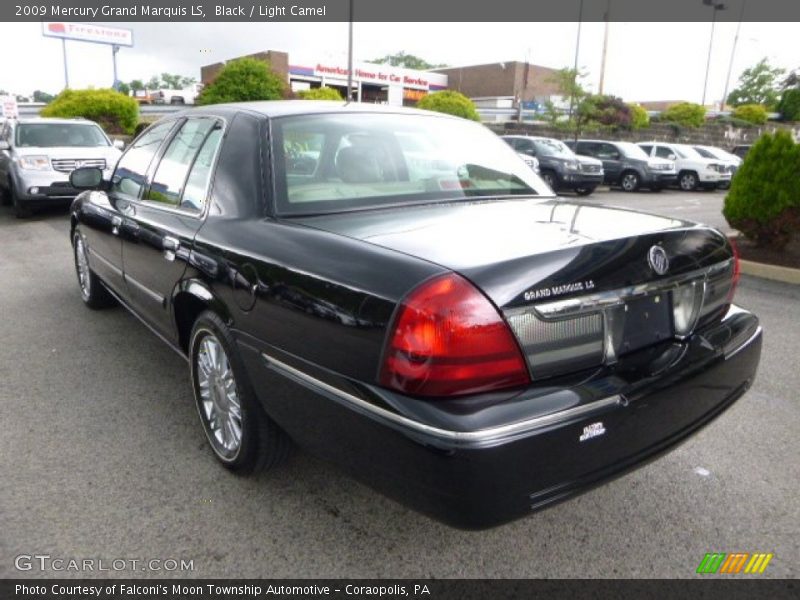 Black / Light Camel 2009 Mercury Grand Marquis LS