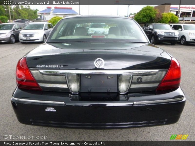 Black / Light Camel 2009 Mercury Grand Marquis LS