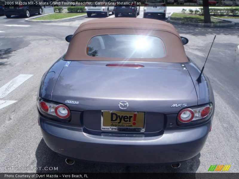 Galaxy Gray Metallic / Tan 2006 Mazda MX-5 Miata Grand Touring Roadster