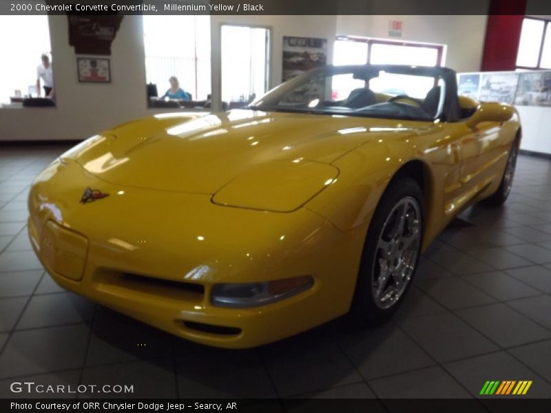 Millennium Yellow / Black 2000 Chevrolet Corvette Convertible