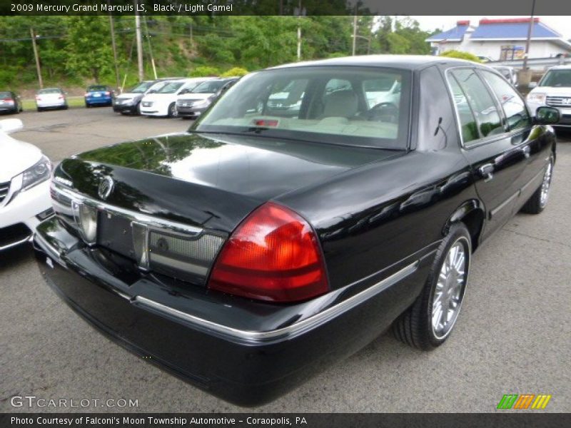Black / Light Camel 2009 Mercury Grand Marquis LS