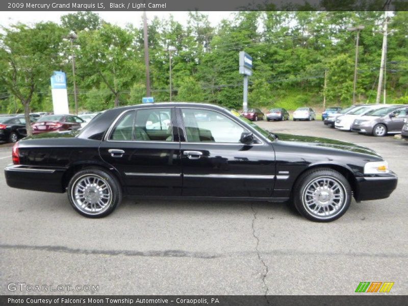 Black / Light Camel 2009 Mercury Grand Marquis LS