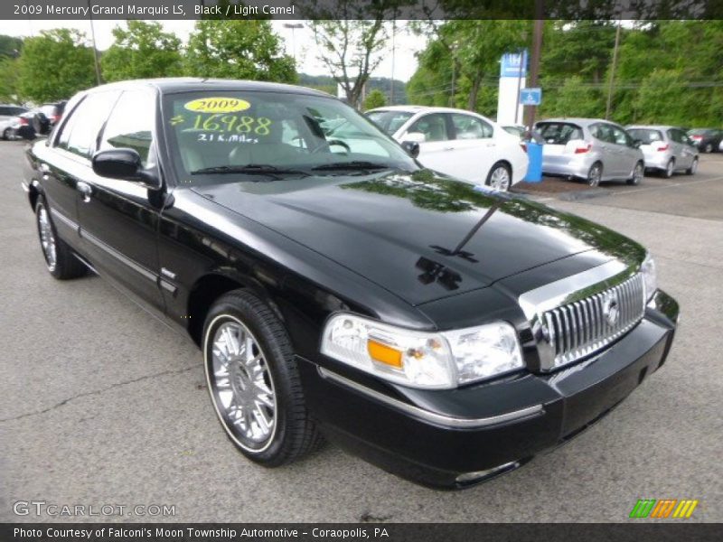 Black / Light Camel 2009 Mercury Grand Marquis LS