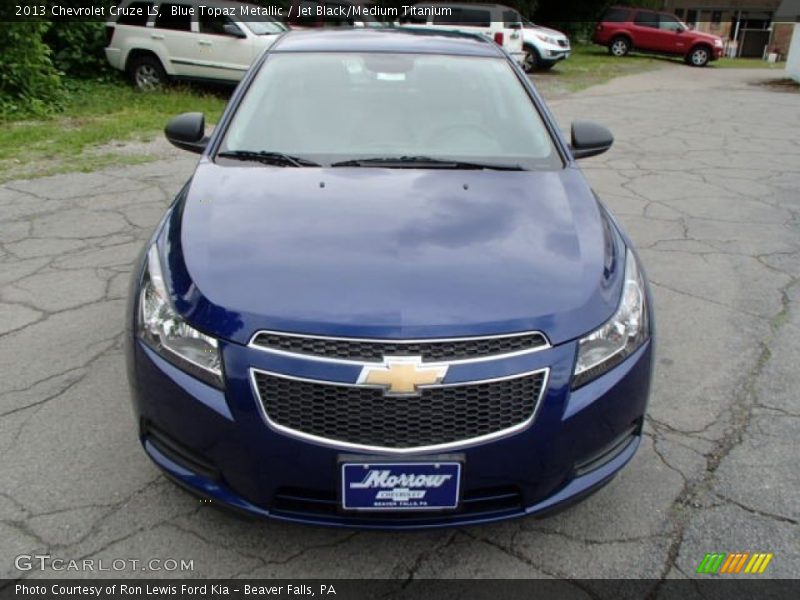 Blue Topaz Metallic / Jet Black/Medium Titanium 2013 Chevrolet Cruze LS
