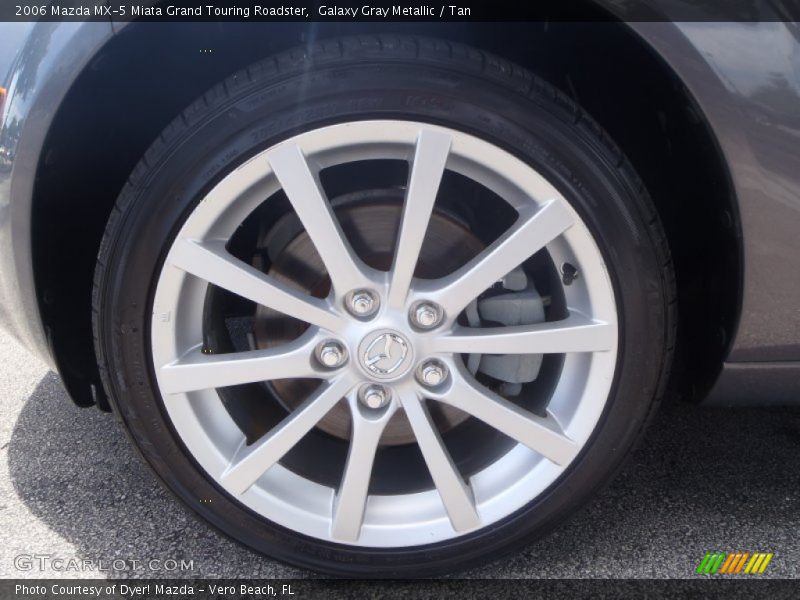 Galaxy Gray Metallic / Tan 2006 Mazda MX-5 Miata Grand Touring Roadster