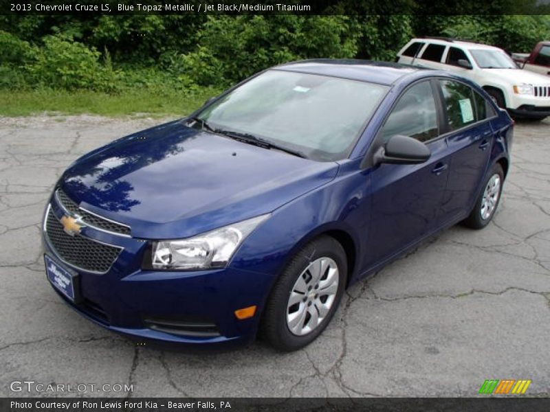 Blue Topaz Metallic / Jet Black/Medium Titanium 2013 Chevrolet Cruze LS