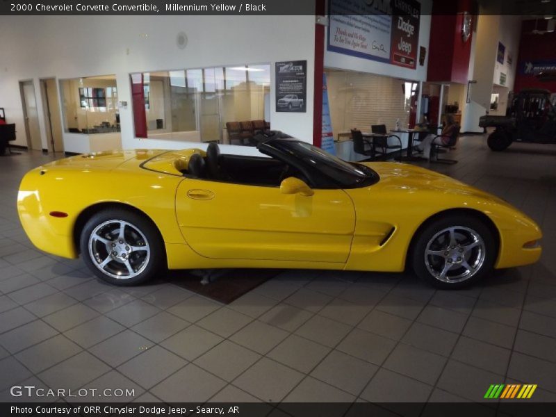 Millennium Yellow / Black 2000 Chevrolet Corvette Convertible