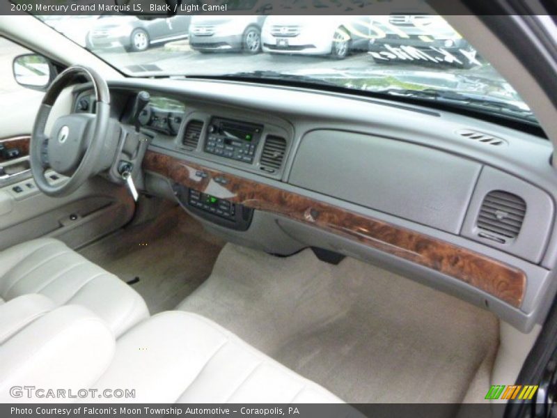 Black / Light Camel 2009 Mercury Grand Marquis LS