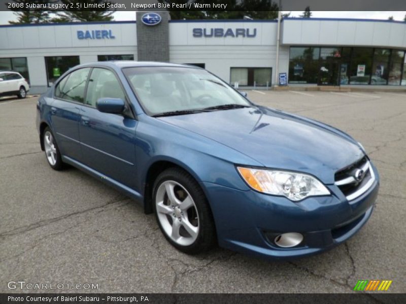 Newport Blue Pearl / Warm Ivory 2008 Subaru Legacy 2.5i Limited Sedan
