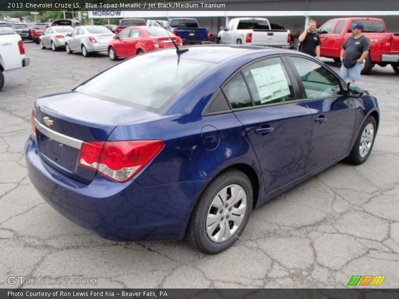 Blue Topaz Metallic / Jet Black/Medium Titanium 2013 Chevrolet Cruze LS