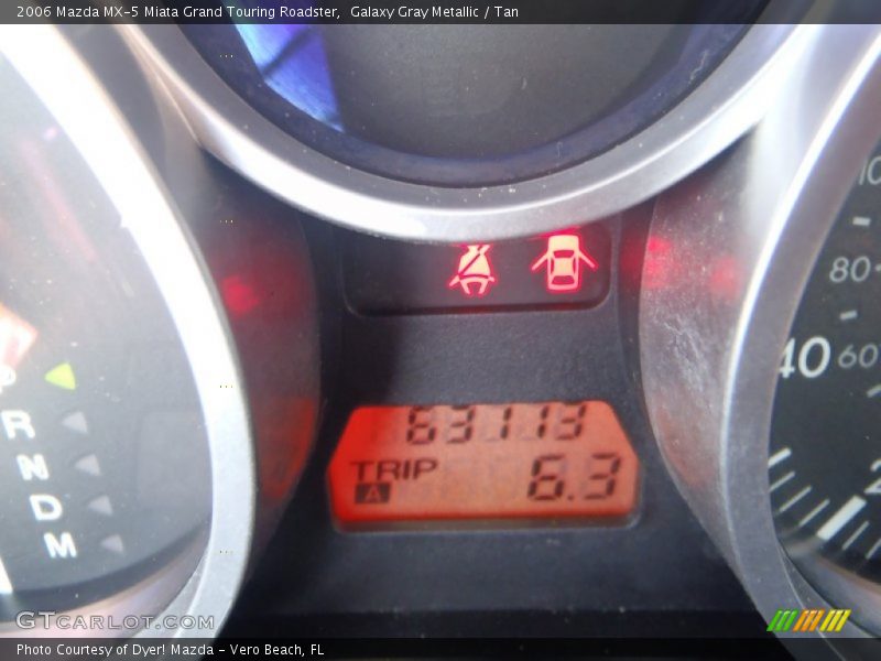 Galaxy Gray Metallic / Tan 2006 Mazda MX-5 Miata Grand Touring Roadster