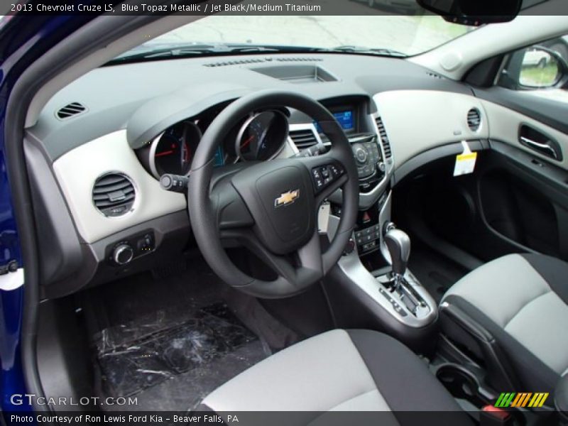 Blue Topaz Metallic / Jet Black/Medium Titanium 2013 Chevrolet Cruze LS