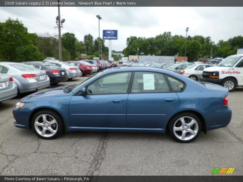 Newport Blue Pearl / Warm Ivory 2008 Subaru Legacy 2.5i Limited Sedan