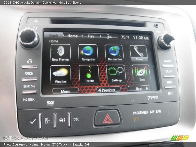 Quicksilver Metallic / Ebony 2013 GMC Acadia Denali