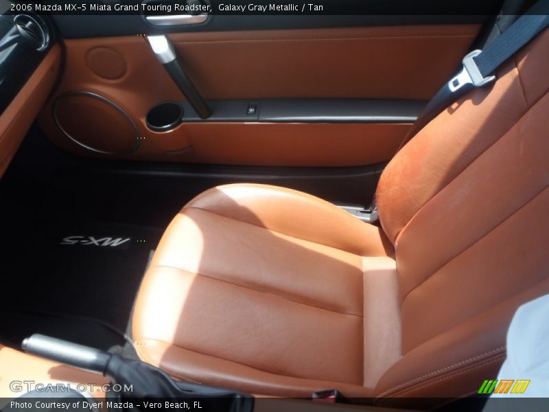 Galaxy Gray Metallic / Tan 2006 Mazda MX-5 Miata Grand Touring Roadster