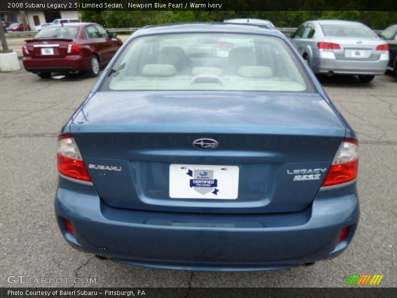 Newport Blue Pearl / Warm Ivory 2008 Subaru Legacy 2.5i Limited Sedan