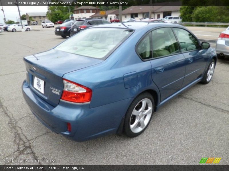 Newport Blue Pearl / Warm Ivory 2008 Subaru Legacy 2.5i Limited Sedan