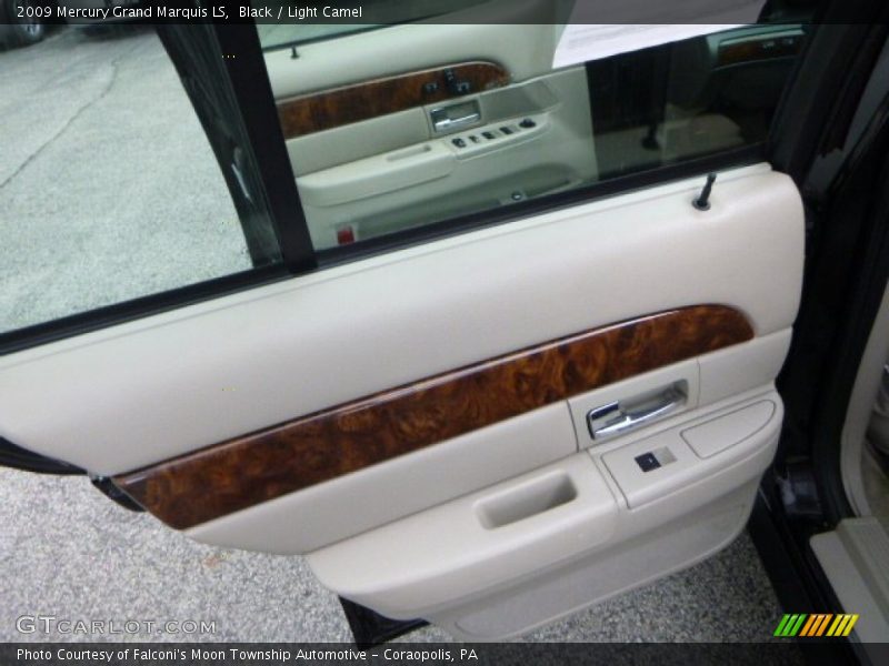 Black / Light Camel 2009 Mercury Grand Marquis LS