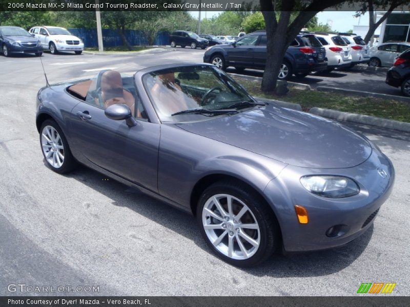 Galaxy Gray Metallic / Tan 2006 Mazda MX-5 Miata Grand Touring Roadster