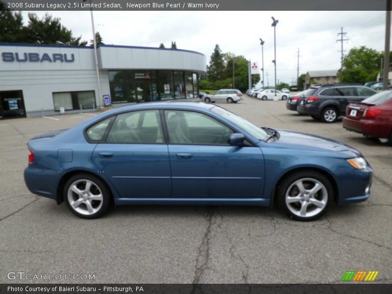 Newport Blue Pearl / Warm Ivory 2008 Subaru Legacy 2.5i Limited Sedan