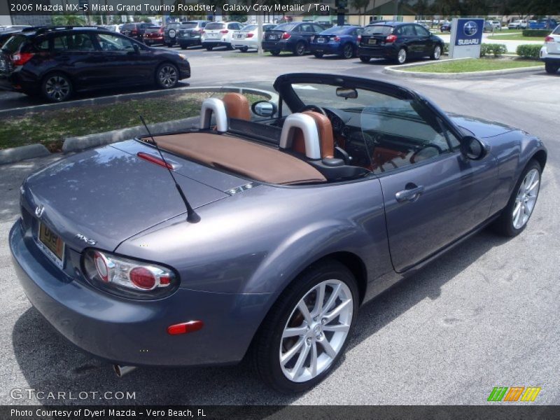 Galaxy Gray Metallic / Tan 2006 Mazda MX-5 Miata Grand Touring Roadster